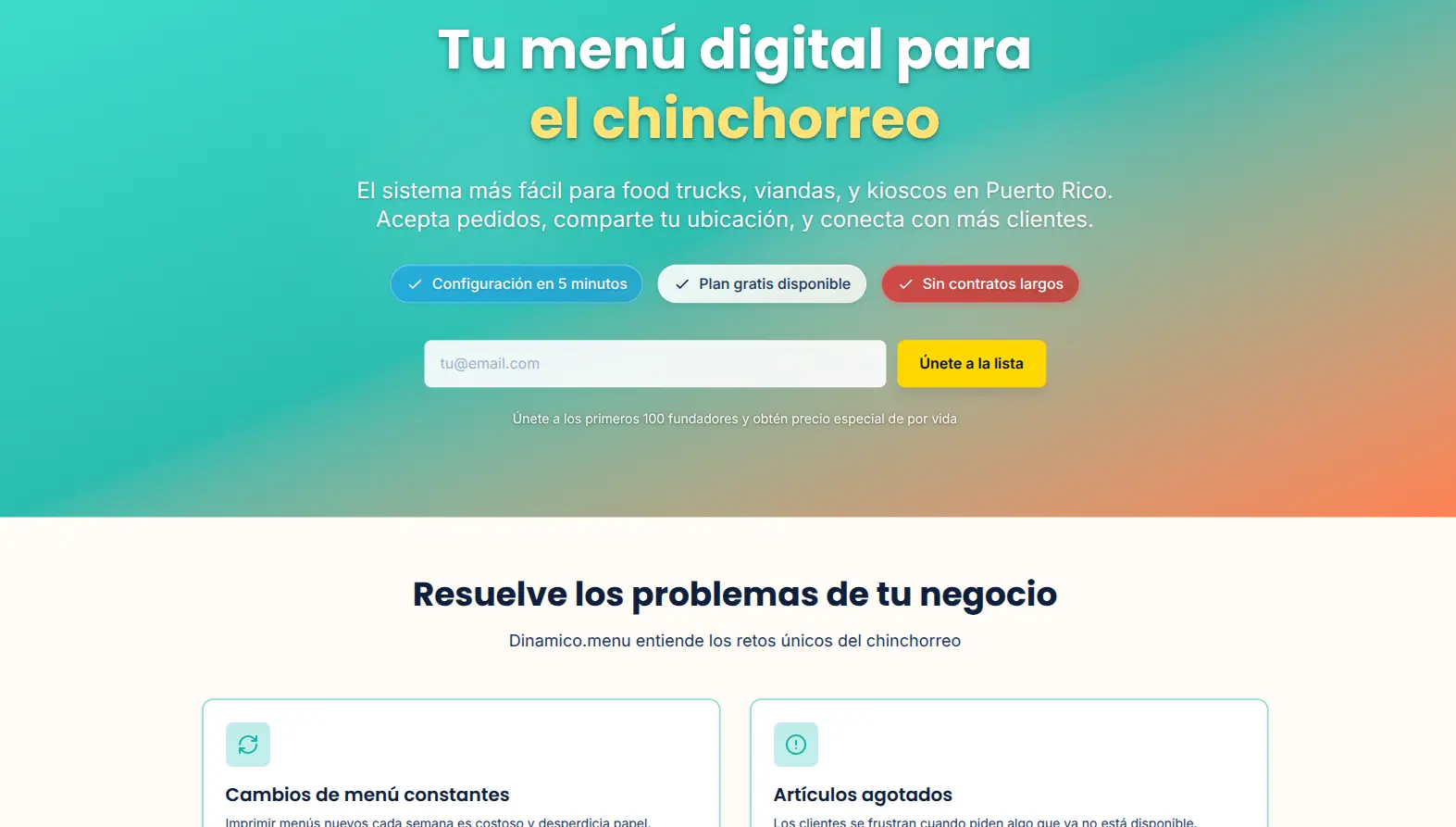 Screenshot of Dinamico.menu project